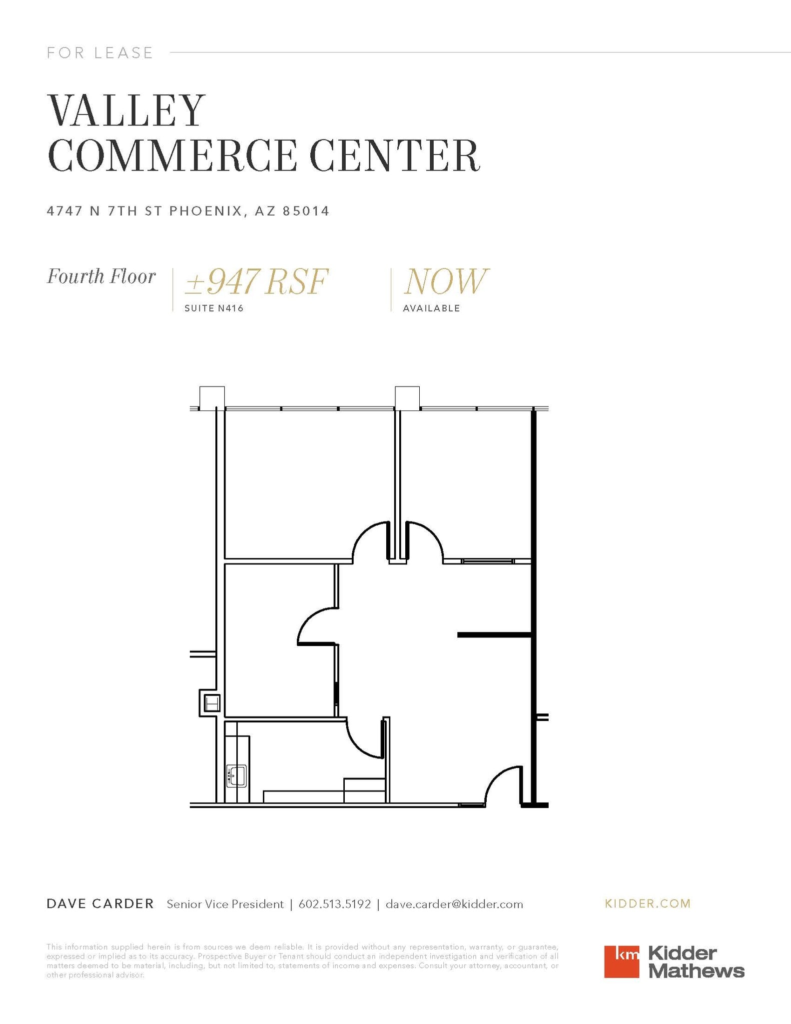4745 N 7th St, Phoenix, AZ for lease Floor Plan- Image 1 of 1
