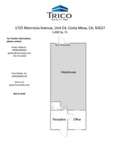 1725 Monrovia Ave, Costa Mesa, CA for lease Floor Plan- Image 1 of 1