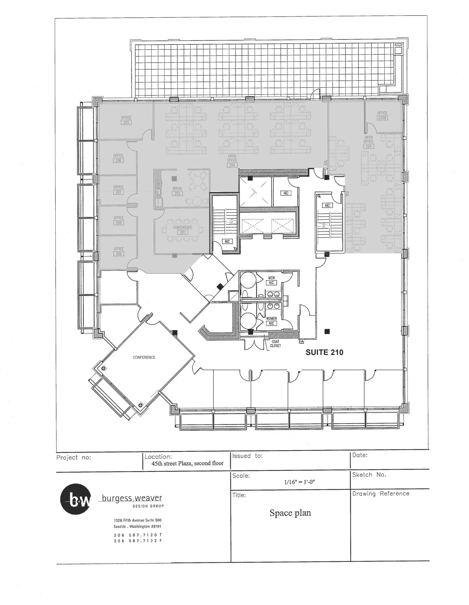 1100 NE 45th St, Seattle, WA for lease Site Plan- Image 1 of 1