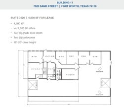 2501-2519 Gravel Dr, Fort Worth, TX for lease Floor Plan- Image 1 of 1