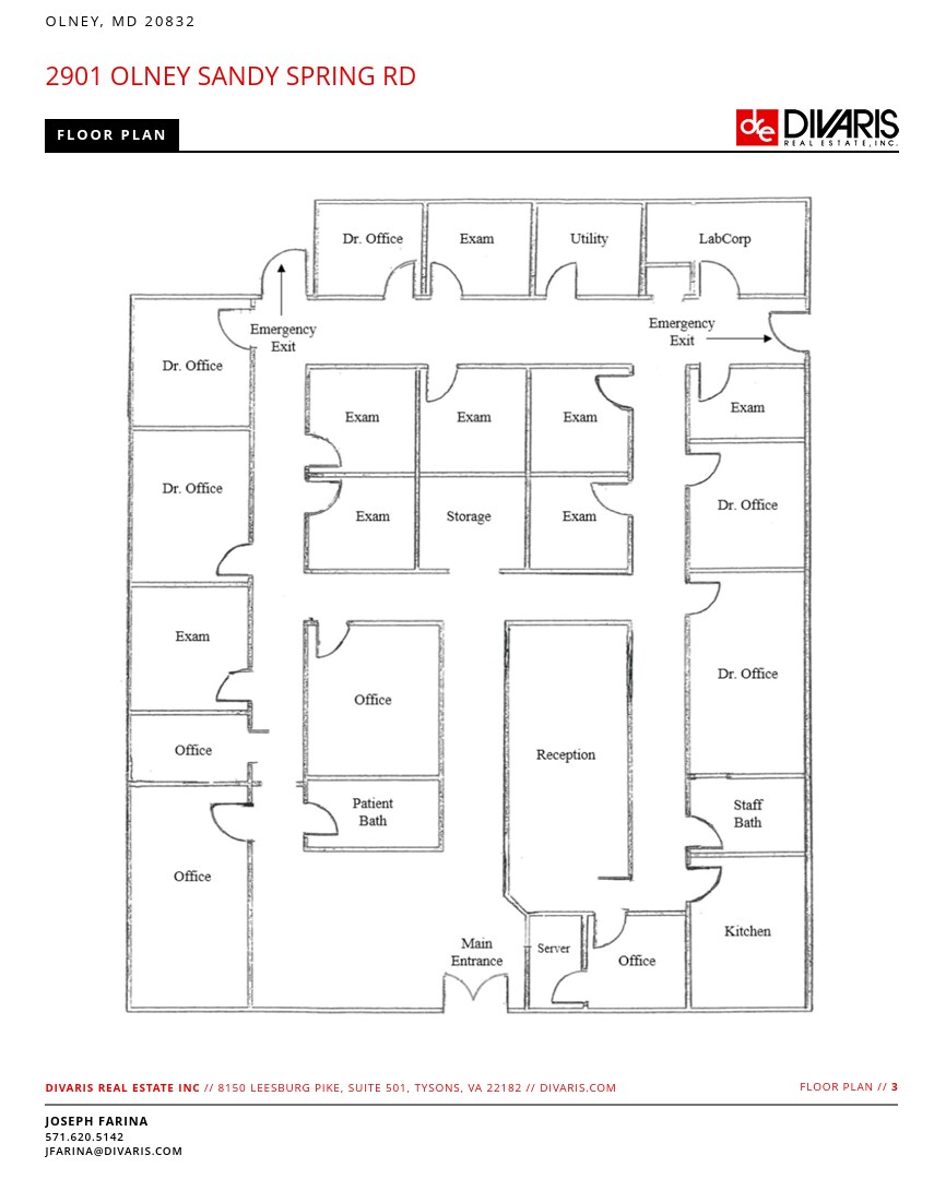 2901 Olney Sandy Spring Rd, Olney, MD for lease Floor Plan- Image 1 of 1