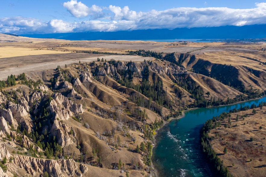 42295 Irvine Flats Rd, Polson, MT for sale - Aerial - Image 1 of 9