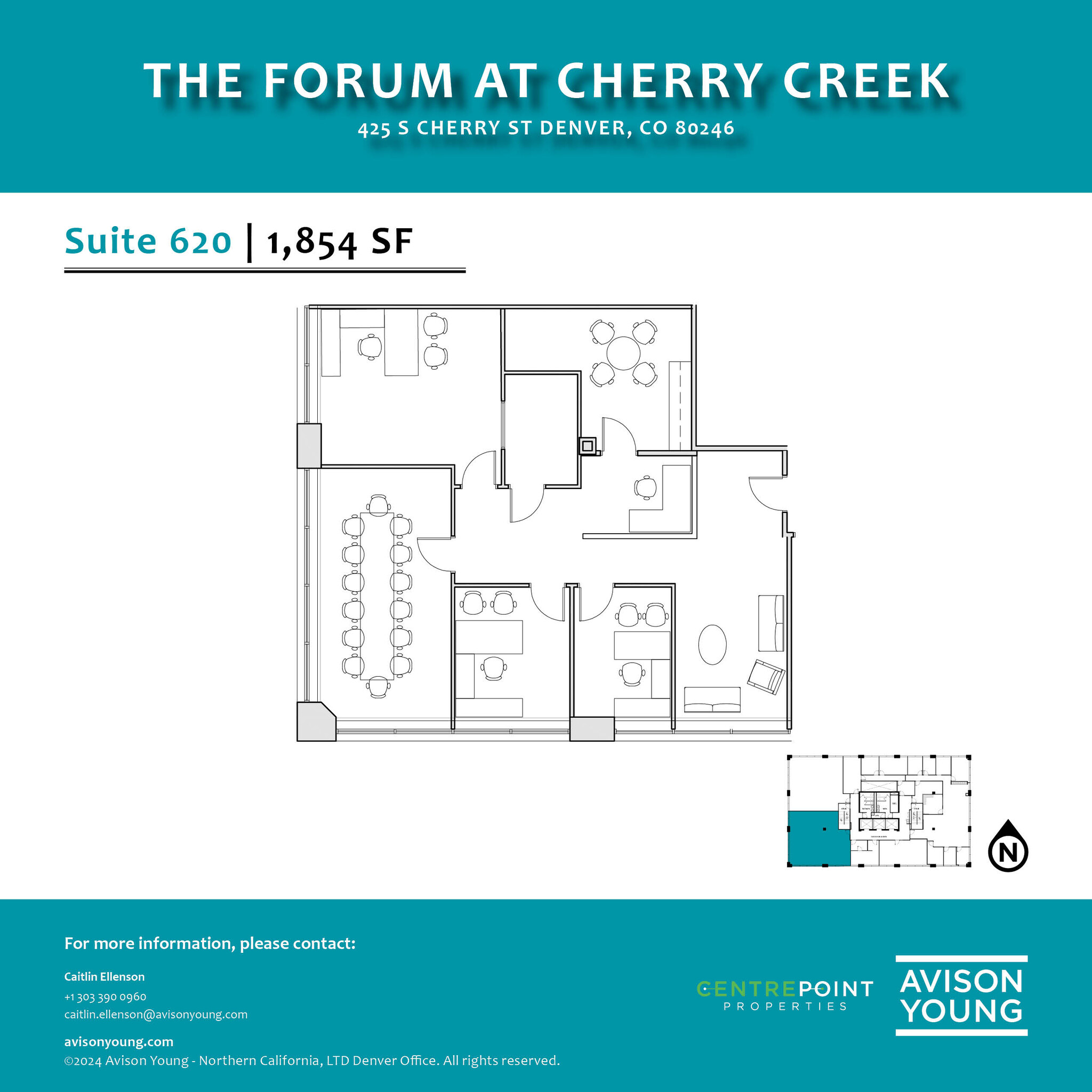 425 S Cherry St, Glendale, CO for lease Floor Plan- Image 1 of 3