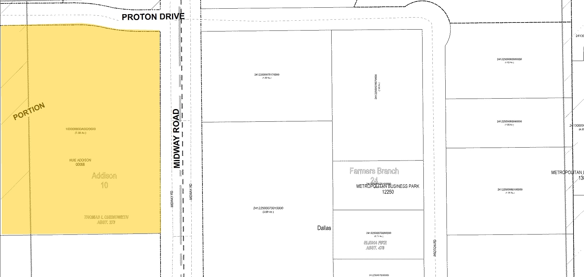 14315 Midway Rd, Addison, TX for sale Plat Map- Image 1 of 1