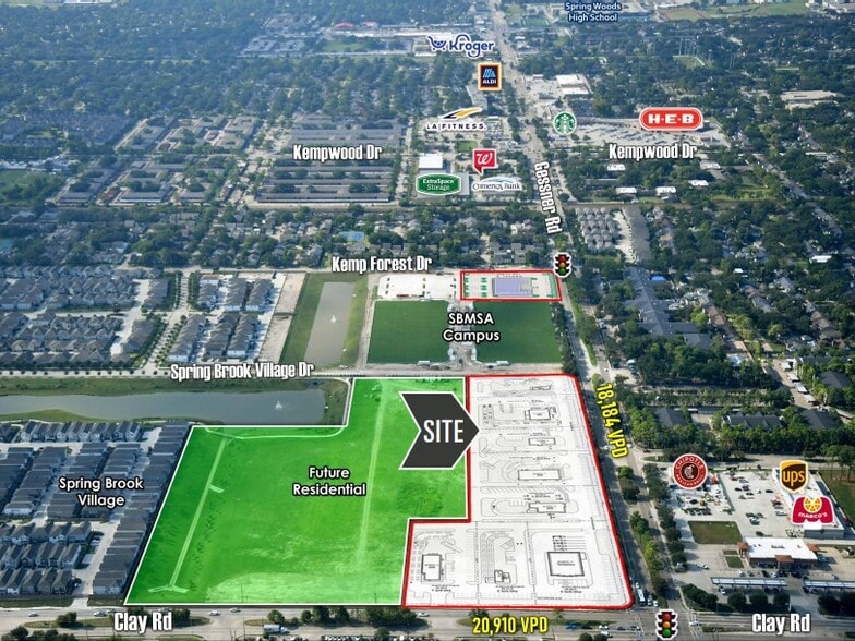 Sec of Gessner Rd & Clay Rd, Houston, TX for lease - Building Photo - Image 2 of 6