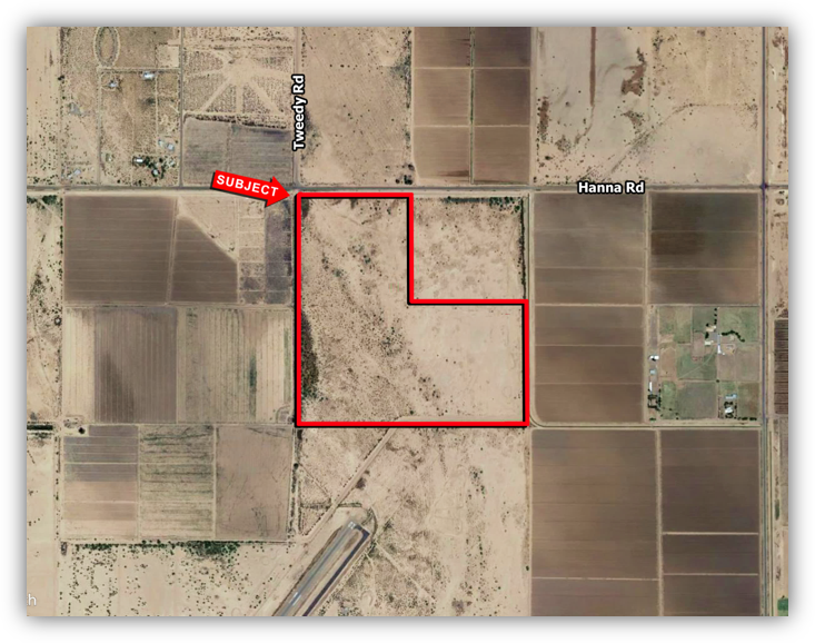 SEC Hanna Rd and Tweedy rd, Eloy, AZ for sale - Building Photo - Image 2 of 3