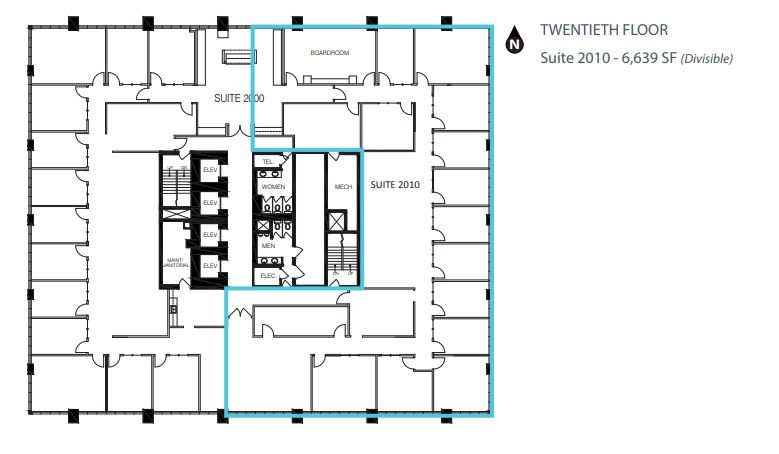 715 5 Av SW, Calgary, AB for lease Floor Plan- Image 1 of 1