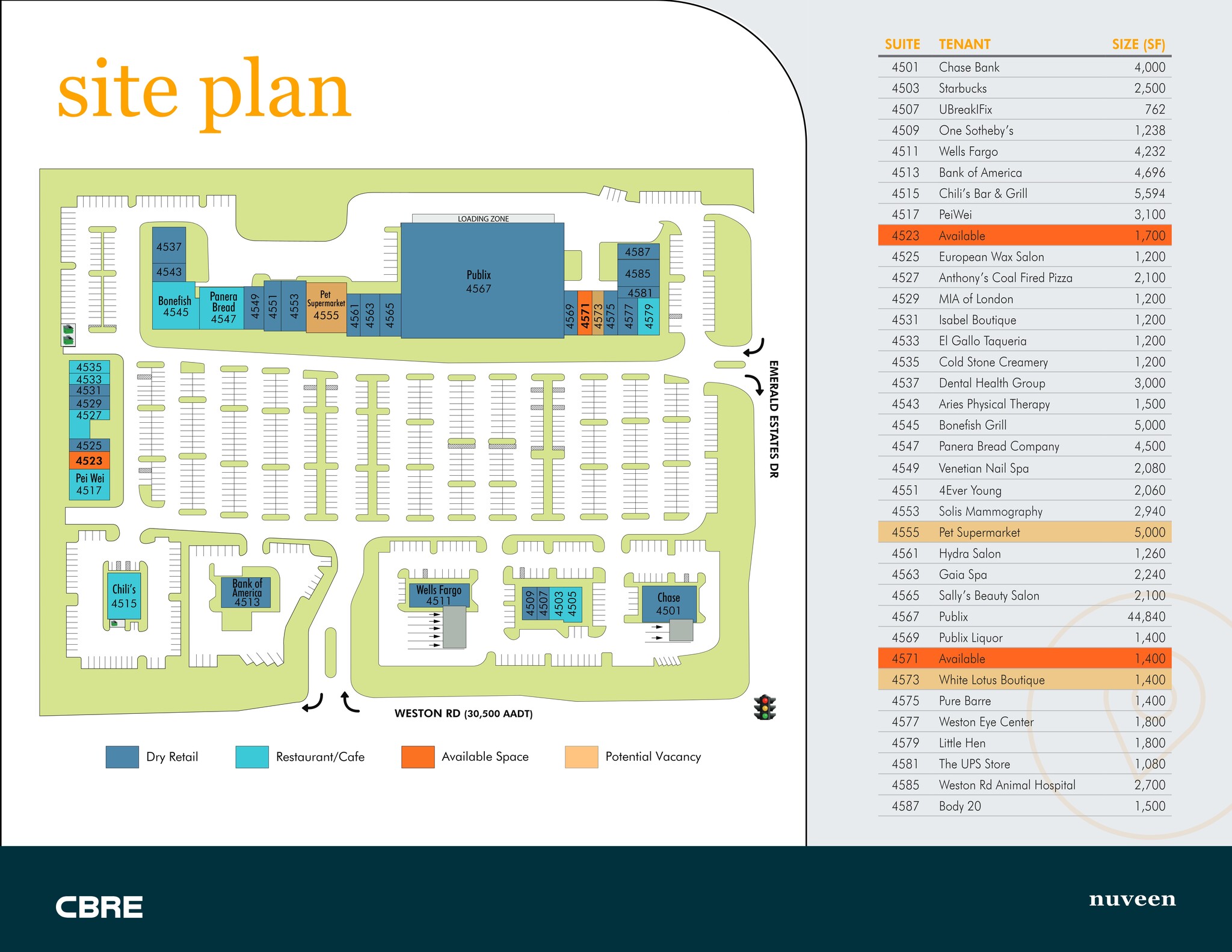 4501-4587 Weston Rd, Weston, FL for lease Site Plan- Image 1 of 17