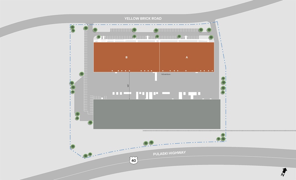 8901 Yellow Brick Rd, Rosedale, MD for lease - Site Plan - Image 3 of 4