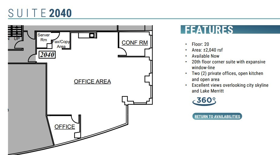 1111 Broadway, Oakland, CA for lease Floor Plan- Image 1 of 1