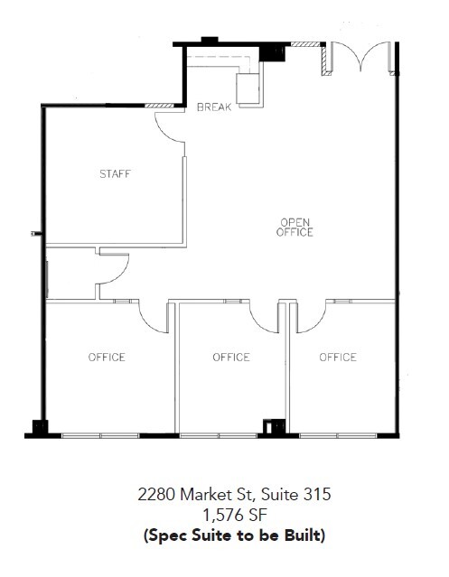 2280 Market St, Riverside, CA for lease Floor Plan- Image 1 of 1