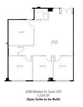 2280 Market St, Riverside, CA for lease Floor Plan- Image 1 of 1