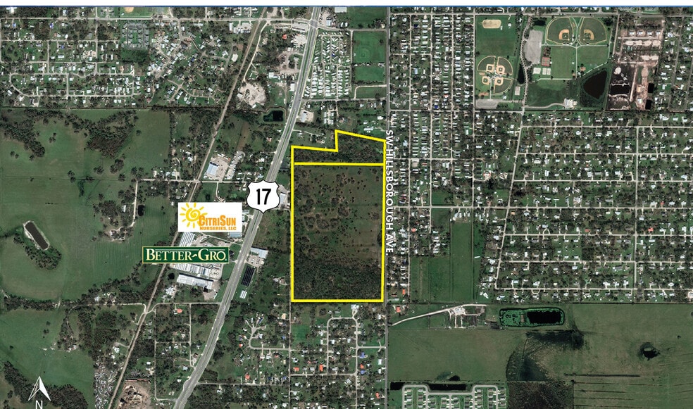 1339 Hillsborough, Arcadia, FL for sale - Aerial - Image 2 of 4