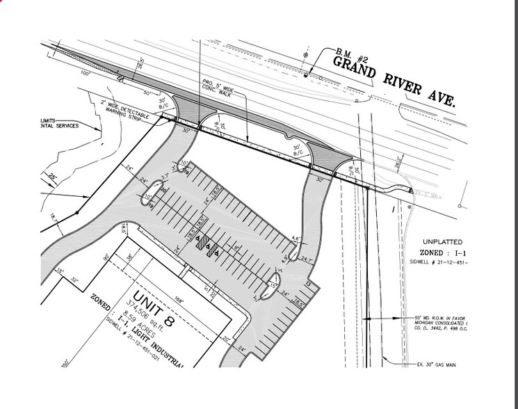 52119 Grand River Ave, Wixom, MI for lease - Site Plan - Image 2 of 3