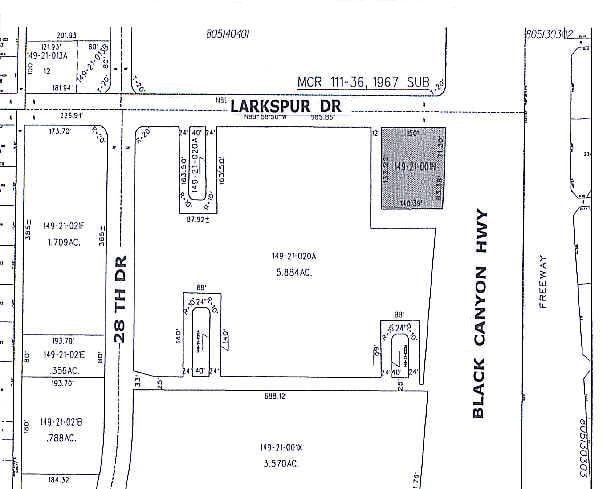 2805 W Larkspur Dr, Phoenix, AZ for sale - Plat Map - Image 3 of 12