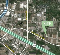 9010 W Little York Rd, Houston, TX - AERIAL  map view