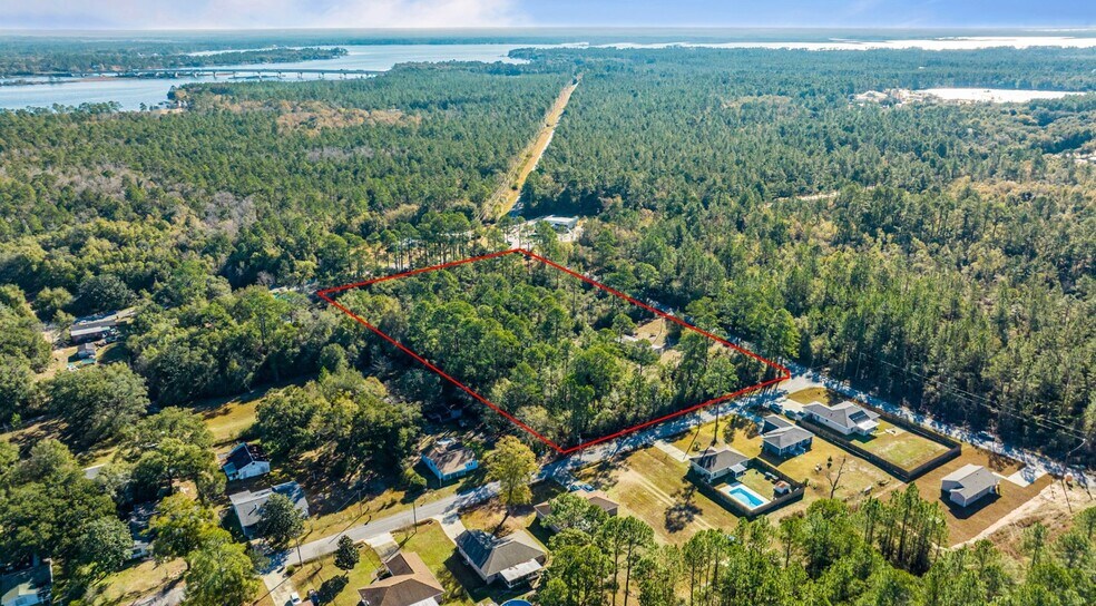 4201 Garcon Point Rd, Milton, FL 32583 5.75 Acres on Corner 1 Mile