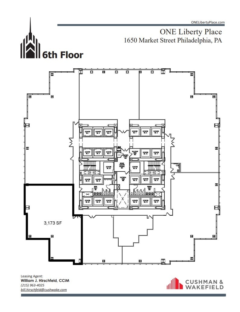 1650 Market St, Philadelphia, PA for lease Floor Plan- Image 1 of 1