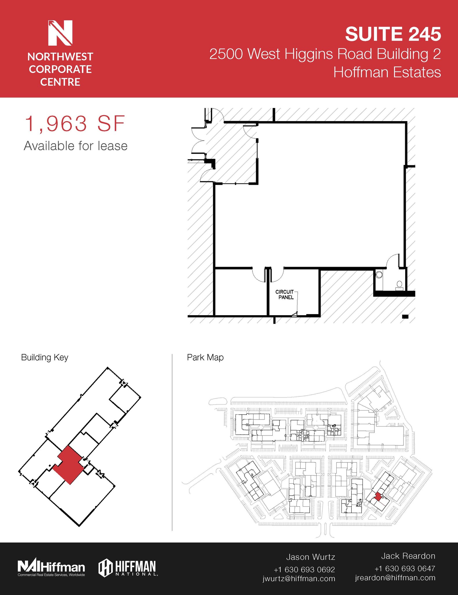 2500 W Higgins Rd, Hoffman Estates, IL for lease Floor Plan- Image 1 of 1