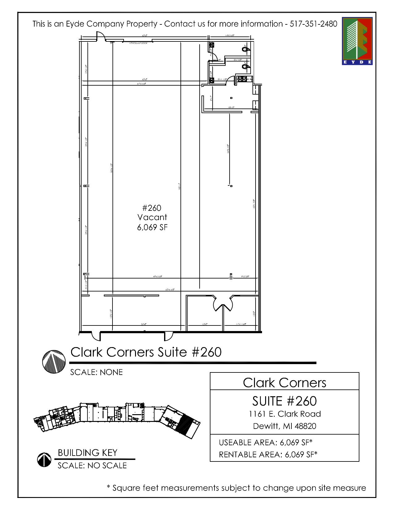 1161 E Clark Rd, Dewitt, MI for lease Floor Plan- Image 1 of 1