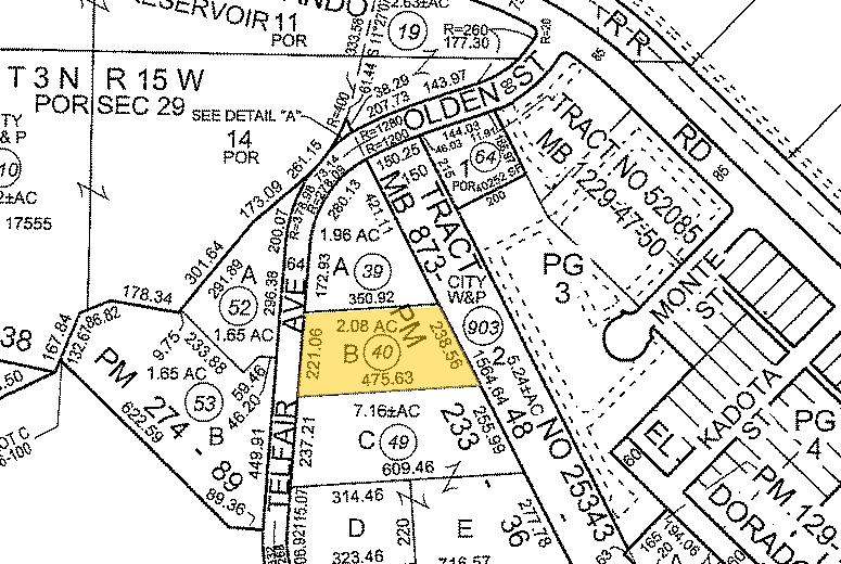 13170 Telfair Ave, Sylmar, CA for sale - Plat Map - Image 1 of 1