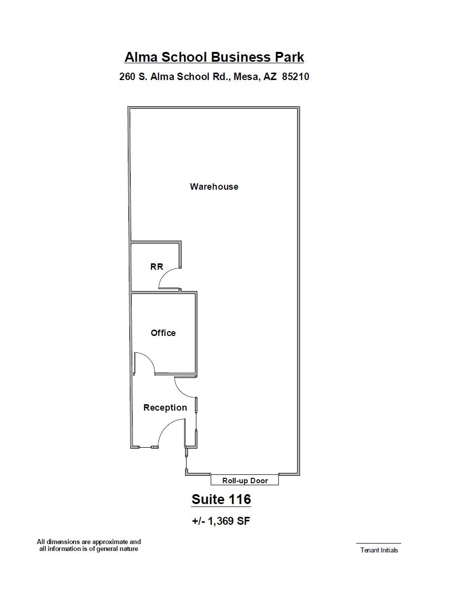 260 S Alma School Rd, Mesa, AZ for lease Floor Plan- Image 1 of 1
