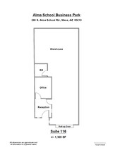 260 S Alma School Rd, Mesa, AZ for lease Floor Plan- Image 1 of 1