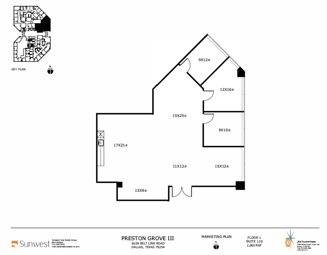 6009 Belt Line Rd, Dallas, TX for lease Floor Plan- Image 1 of 6