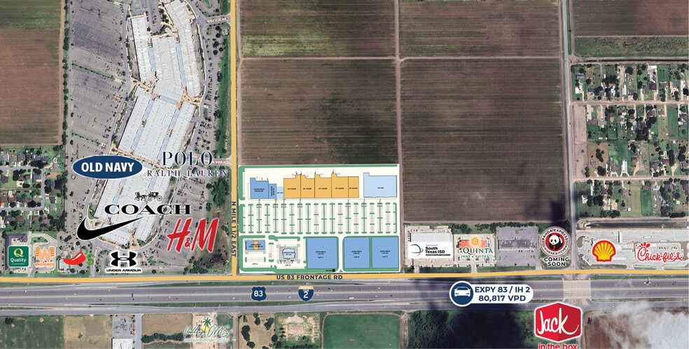EXPY 83 & MILE 1 1/2 EAST, Mercedes, TX for lease - Building Photo - Image 1 of 2