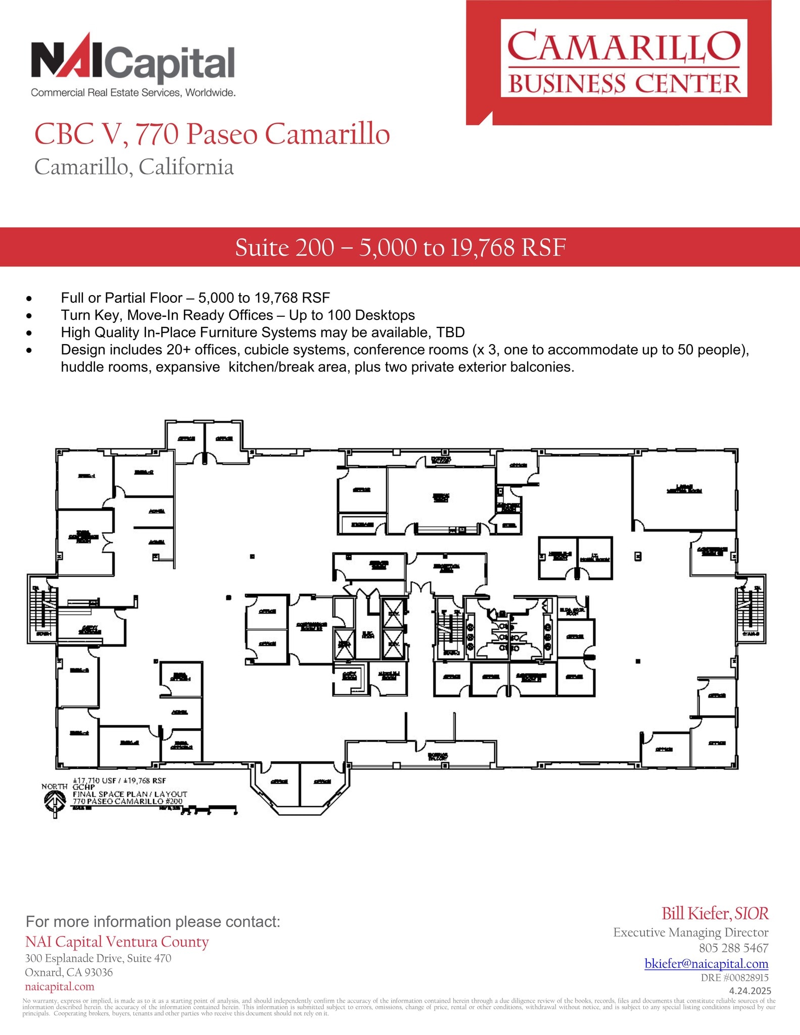 770 Paseo Camarillo, Camarillo, CA for lease Site Plan- Image 1 of 2