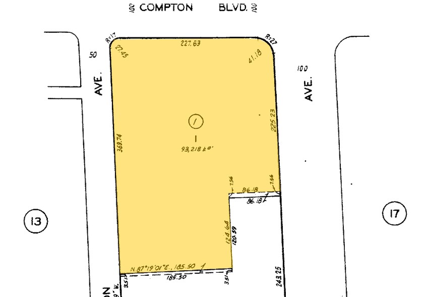 15101-15215 Atlantic Ave, Compton, CA for lease - Plat Map - Image 2 of 6