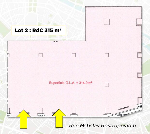 37 Rue Mstislav Rostropovitch, Paris for lease - Plat Map - Image 2 of 5