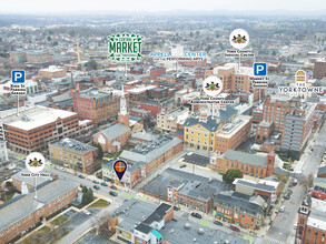 27 E King St, York, PA - aerial  map view