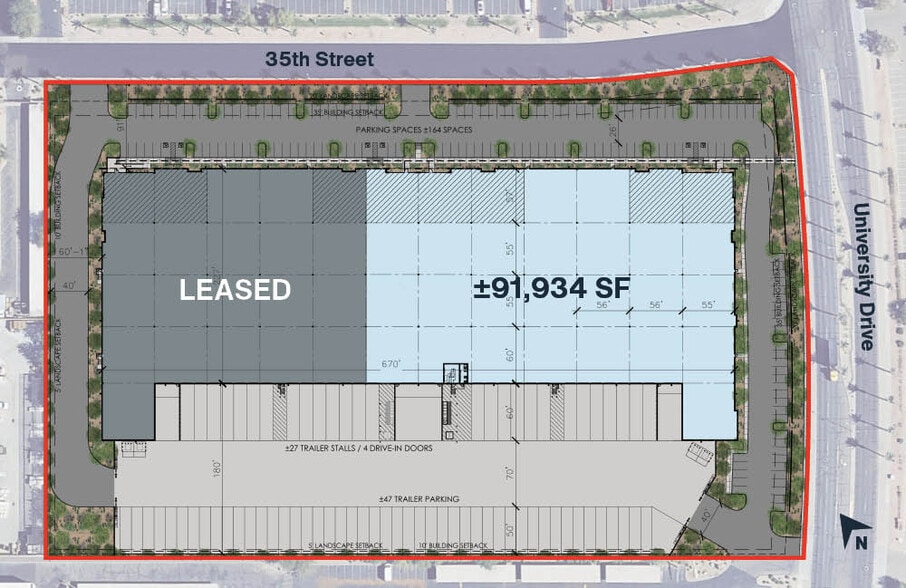 3050 S 35th St, Phoenix, AZ for lease - Site Plan - Image 3 of 3