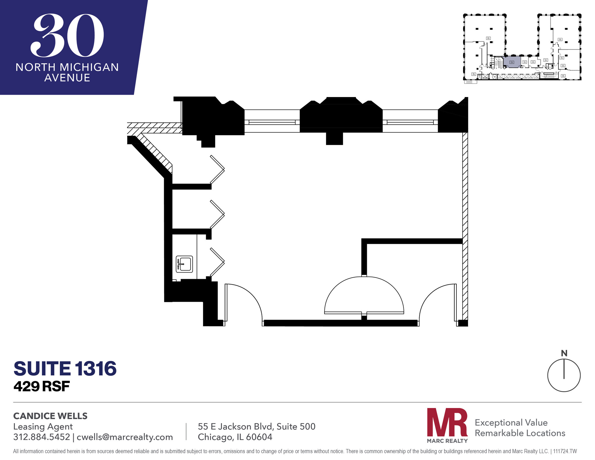 30 N Michigan Ave, Chicago, IL for lease Floor Plan- Image 1 of 4