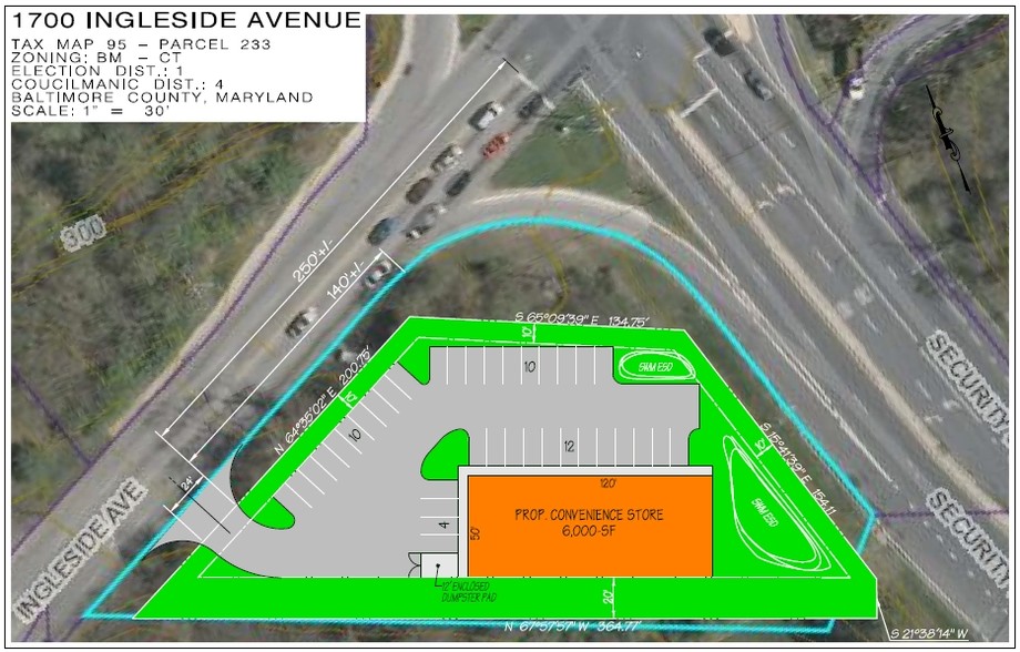 1700 Ingleside Ave, Baltimore, MD for sale - Site Plan - Image 1 of 7