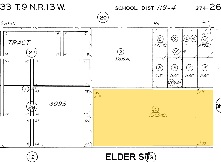 Elder St, Rosamond, CA for sale - Plat Map - Image 3 of 3