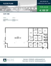 1420 Century Dr, Carrollton, TX for lease Floor Plan- Image 1 of 1