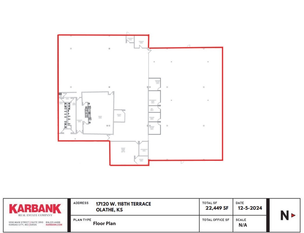 17100-17150 W 118th Ter, Olathe, KS for lease Floor Plan- Image 1 of 1