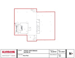 17100-17150 W 118th Ter, Olathe, KS for lease Floor Plan- Image 1 of 1