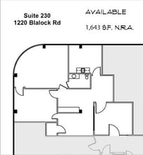 1220 Blalock Rd, Houston, TX for lease Floor Plan- Image 1 of 1