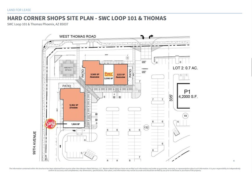 SWC Thomas Rd & Loop 101, Phoenix, AZ for lease - Site Plan - Image 2 of 3