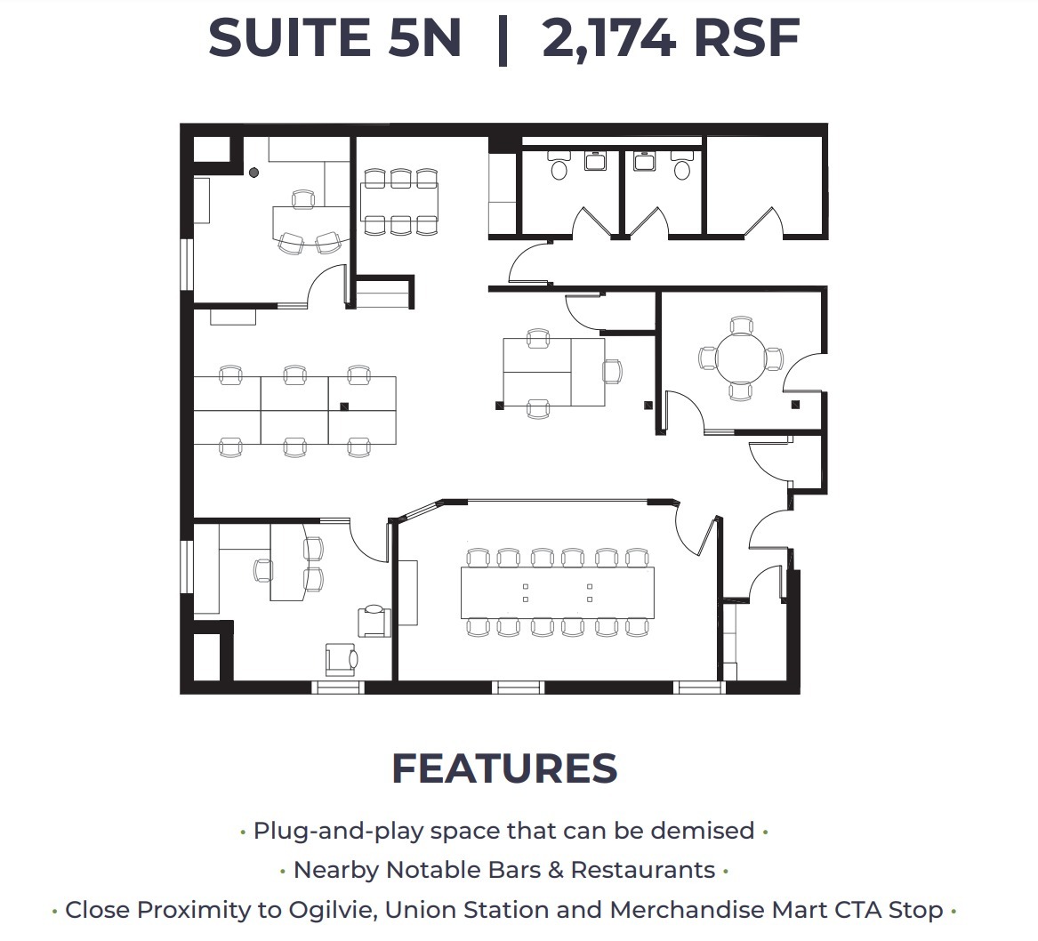 220-230 W Kinzie St, Chicago, IL for lease Floor Plan- Image 1 of 1