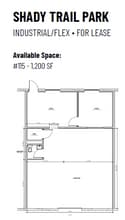 11126 Shady Trl, Dallas, TX for lease Floor Plan- Image 1 of 8