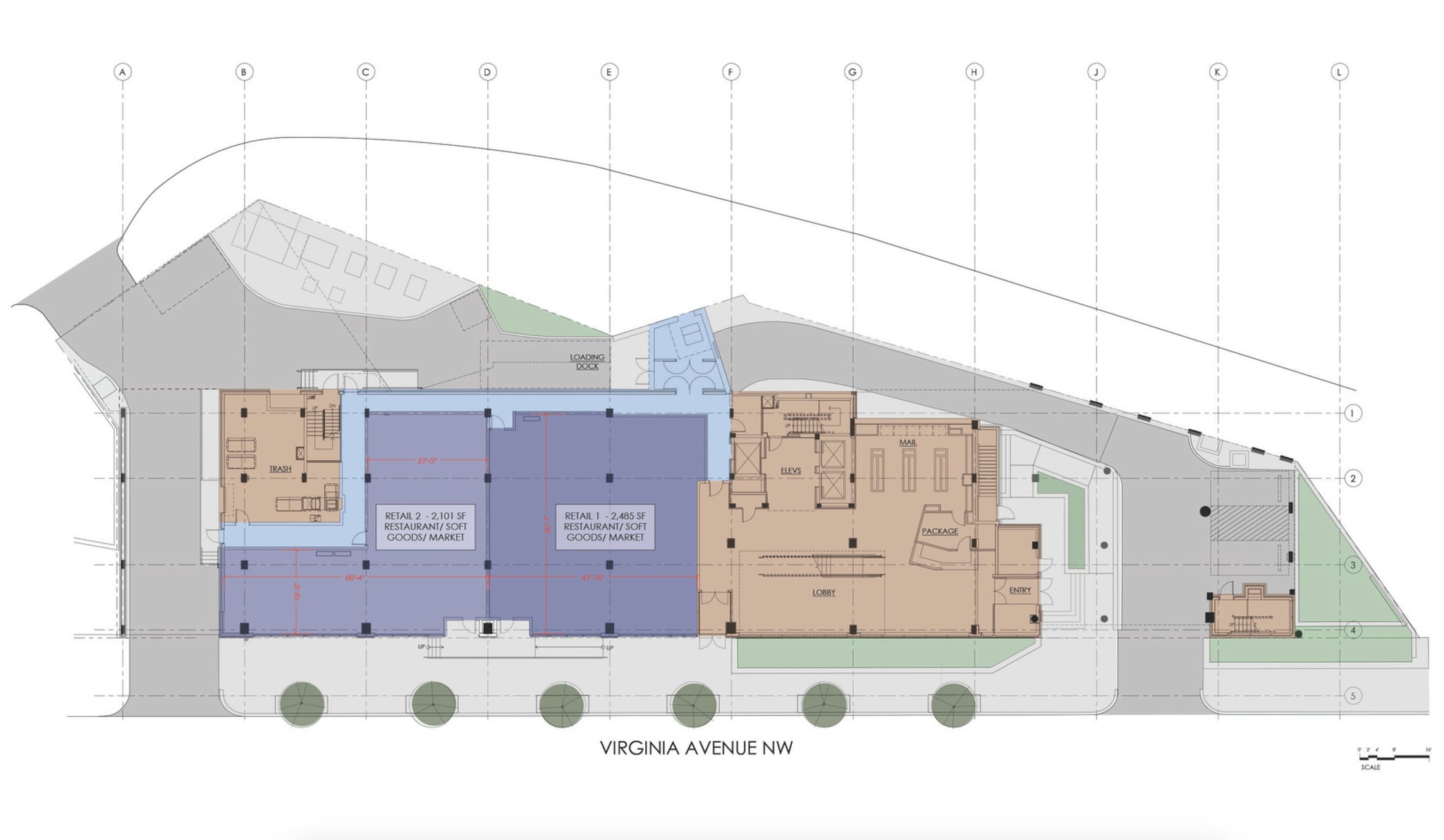2601 Virginia Ave NW, Washington, DC for lease Floor Plan- Image 1 of 2