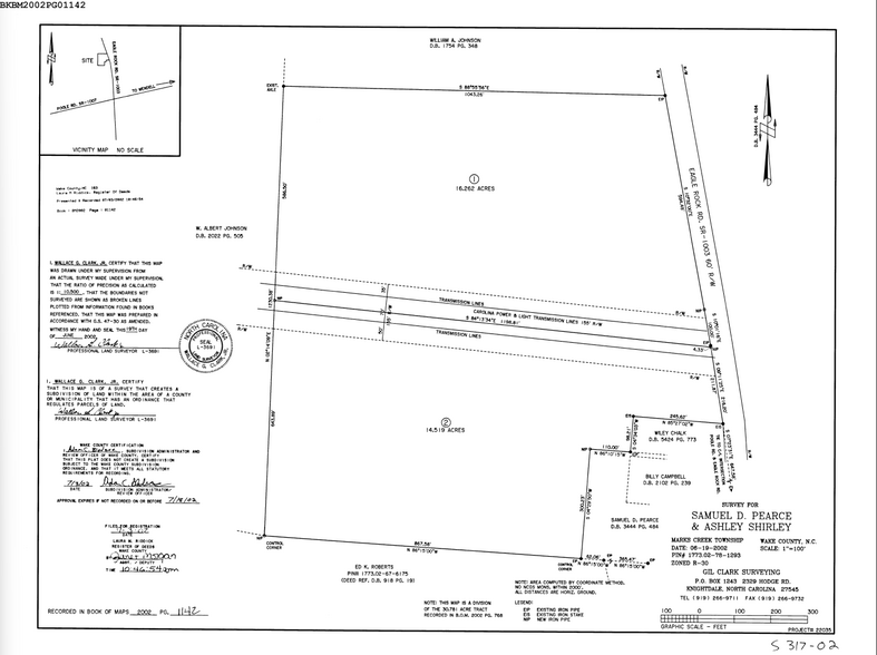 1508-1532 Eagle Rock Road, Wendell, NC for sale - Plat Map - Image 3 of 3