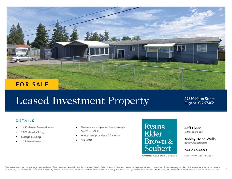29850 Kelso St, Eugene, OR for sale - Building Photo - Image 2 of 7