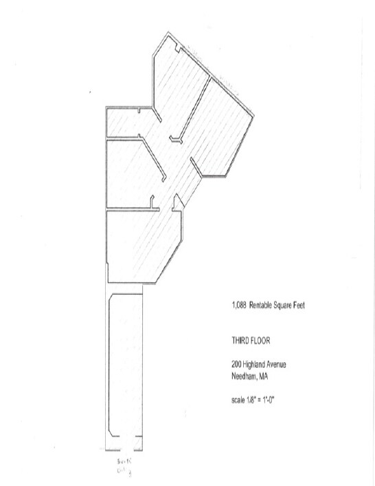 200 Highland Ave, Needham, MA for lease Floor Plan- Image 1 of 1