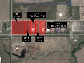 Commerce Park Blvd., Williston, ND - aerial  map view