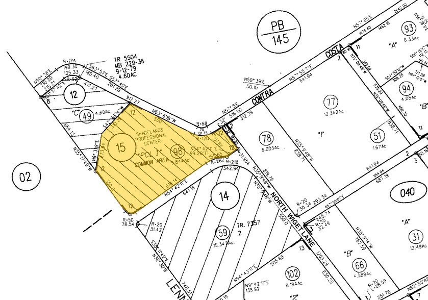 480-488 N Wiget Ln, Walnut Creek, CA for lease - Plat Map - Image 3 of 4